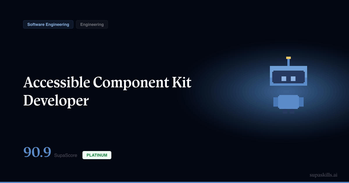 Accessible Component Kit Developer — SupaSkills