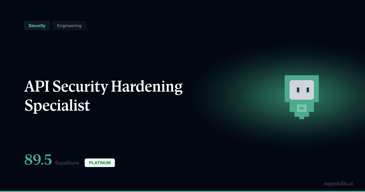 API Security Hardening Specialist — SupaSkills
