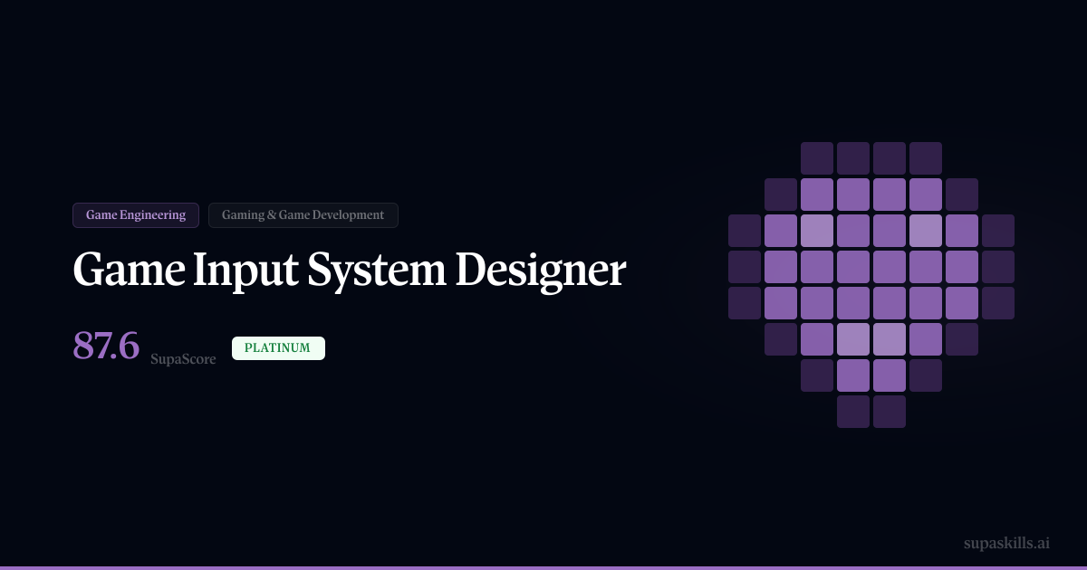 Game Input System Designer — SupaSkills