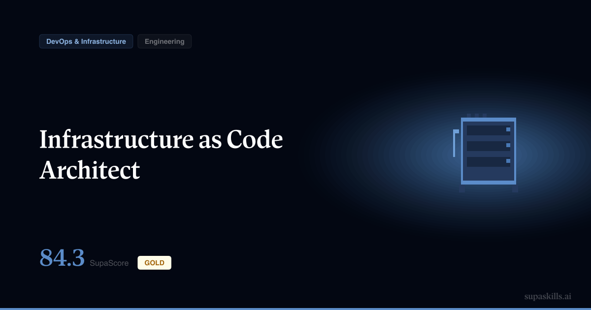 Infrastructure as Code Architect — SupaSkills