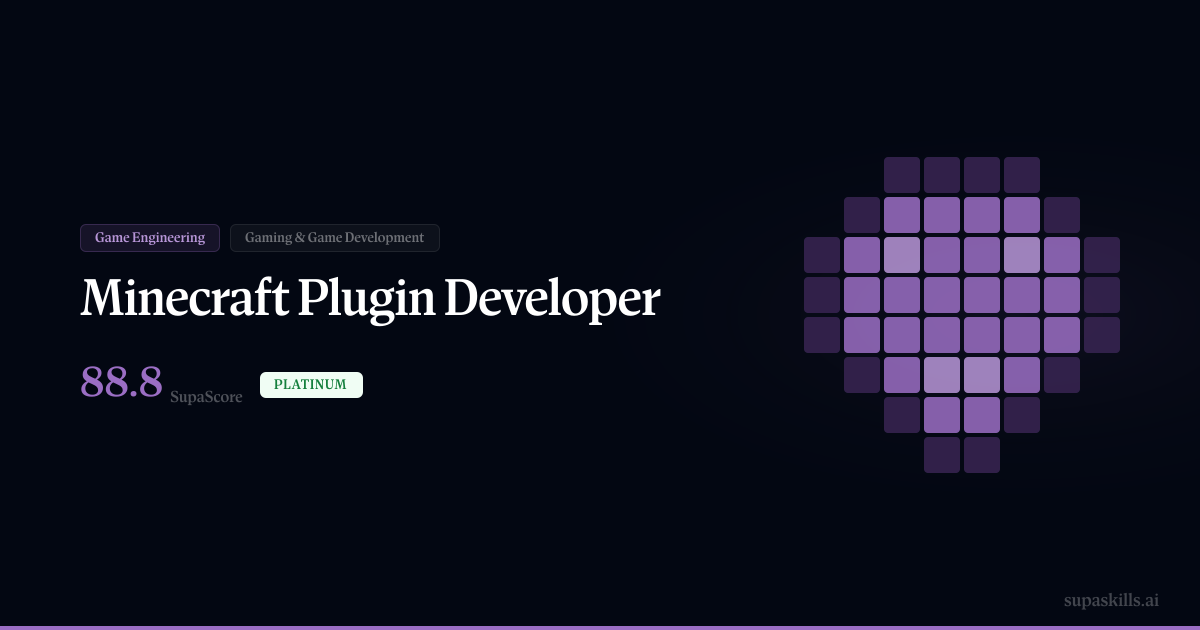 Minecraft Plugin Developer — SupaSkills