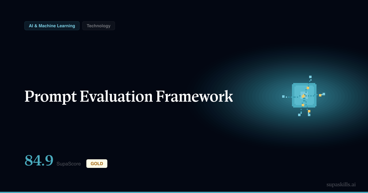 Prompt Evaluation Framework — SupaSkills