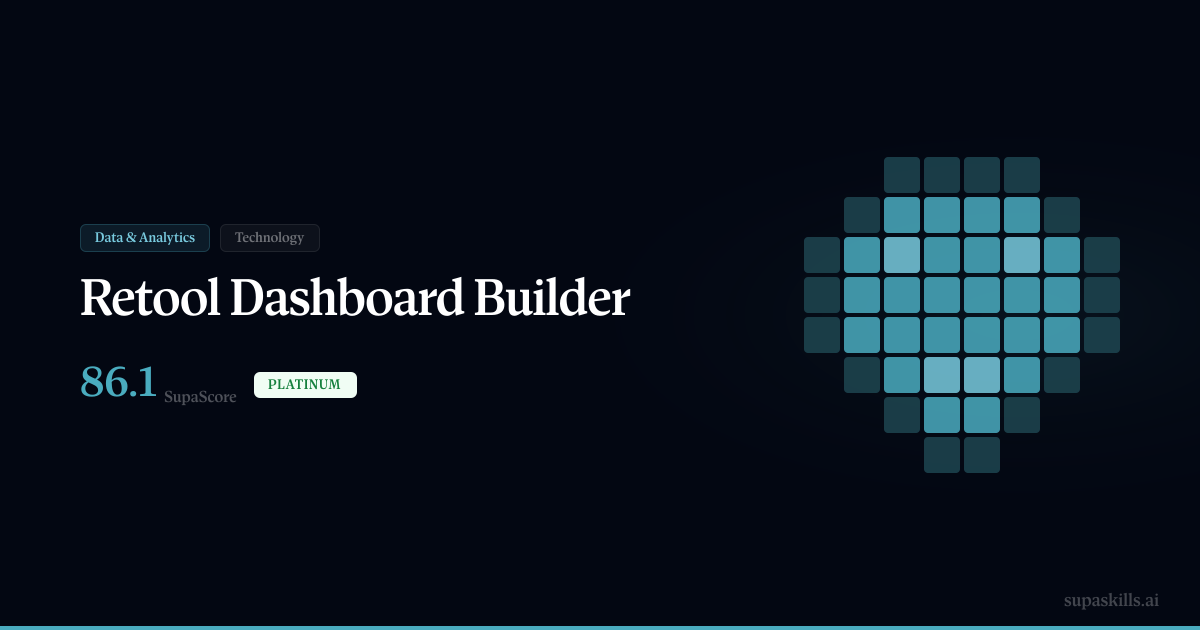 Retool Dashboard Builder — SupaSkills