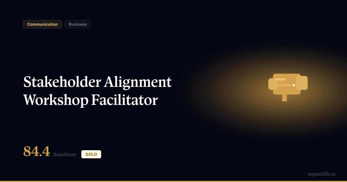 Stakeholder Alignment Workshop Facilitator — SupaSkills