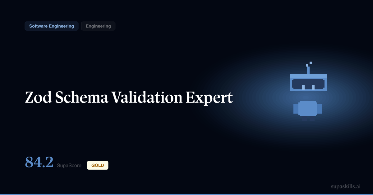 Zod Schema Validation Expert — SupaSkills